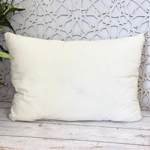 Coussin rectangle blanc pour rembourrage