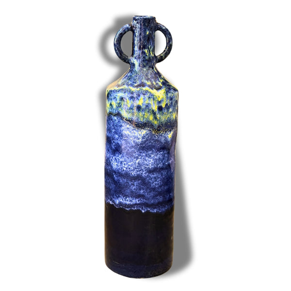 Grand Vase Artisanal Marocain Bleu Majorelle