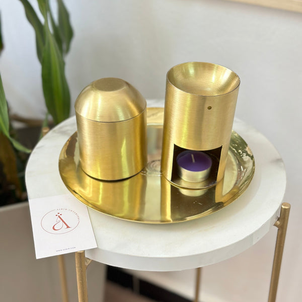Boite de rangement en laiton doré 2 - Ajbir