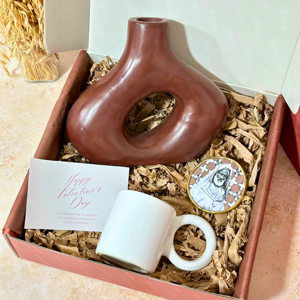 Coffret cadeau artisanal Love's Day marron