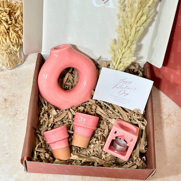 Coffret cadeau artisanal Tafoukt rose