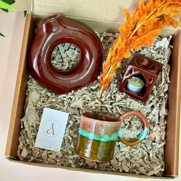 Coffret cadeau artisanal Women's Day marron