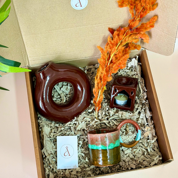 Coffret cadeau artisanal Women's Day marron