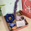 Coffret cadeau artisanal bleu