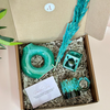 Coffret cadeau artisanal turquoise