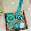 Coffret cadeau artisanal turquoise