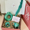 Coffret cadeau artisanal turquoise