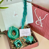 Coffret cadeau artisanal turquoise