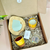 Coffret cadeau artisanal miroir jaune