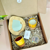 Coffret cadeau artisanal miroir jaune