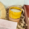 Coffret cadeau artisanal miroir jaune