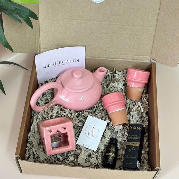 Coffret cadeau artisanal théière Sokkara