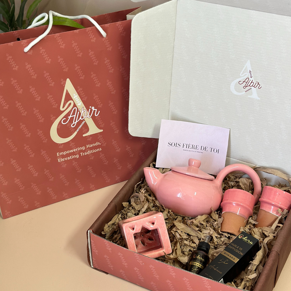 Coffret cadeau artisanal théière Sokkara