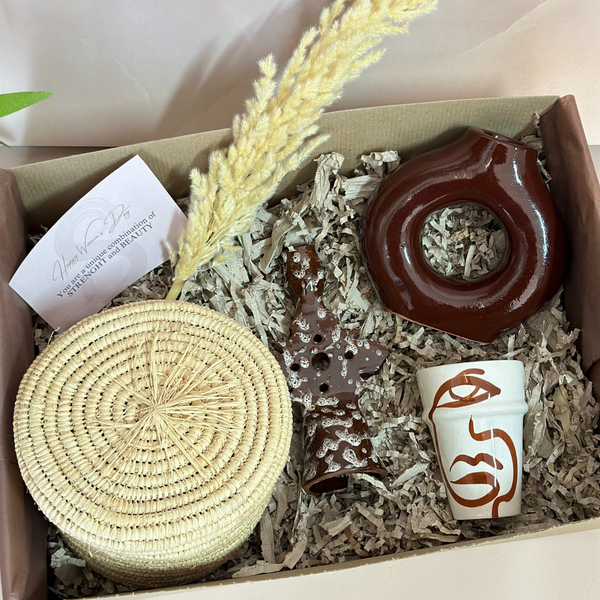 Coffret cadeau artisanal XL marron