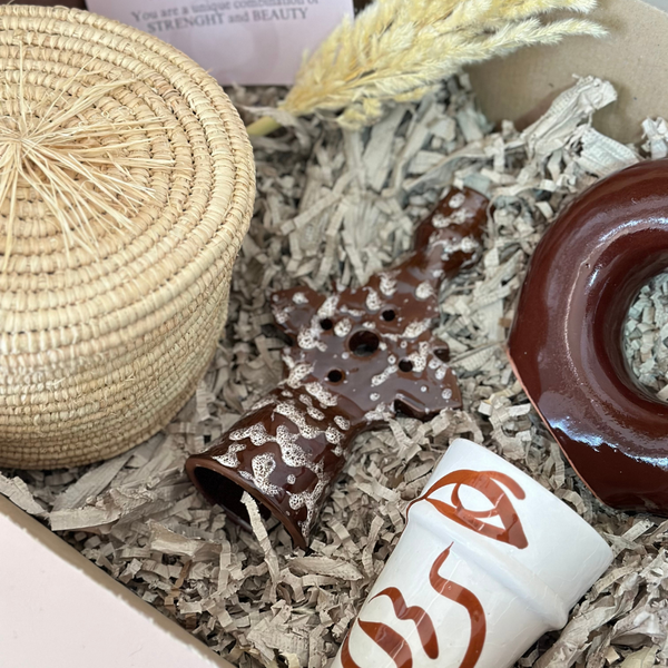 Coffret cadeau artisanal XL marron