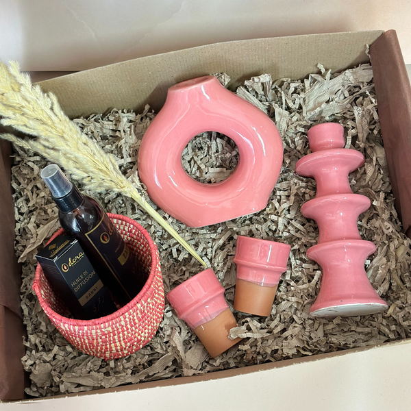 Coffret cadeau artisanal XL rose