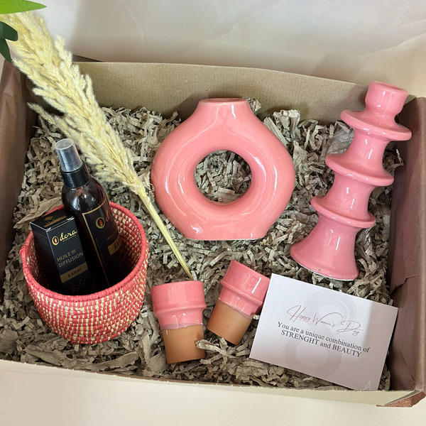 Coffret cadeau artisanal XL rose