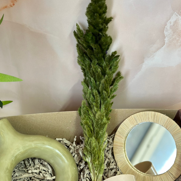 Coffret cadeau artisanal vert olive