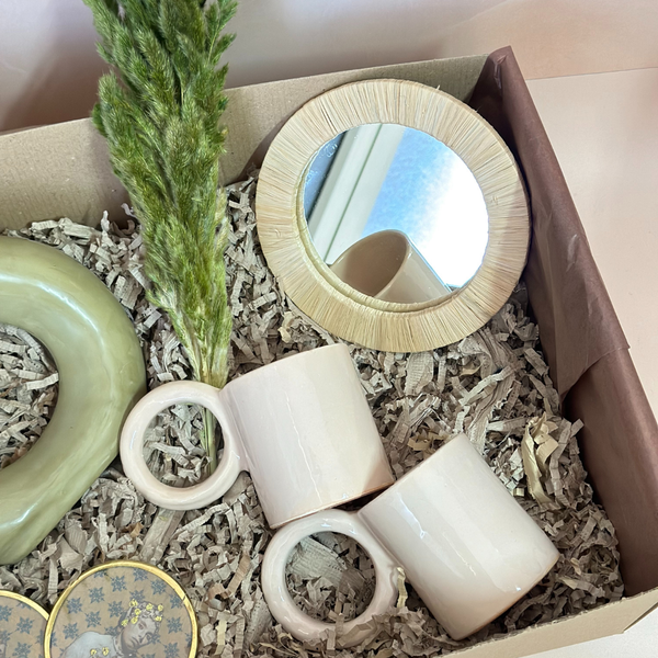 Coffret cadeau artisanal vert olive