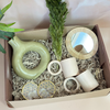 Coffret cadeau artisanal vert olive