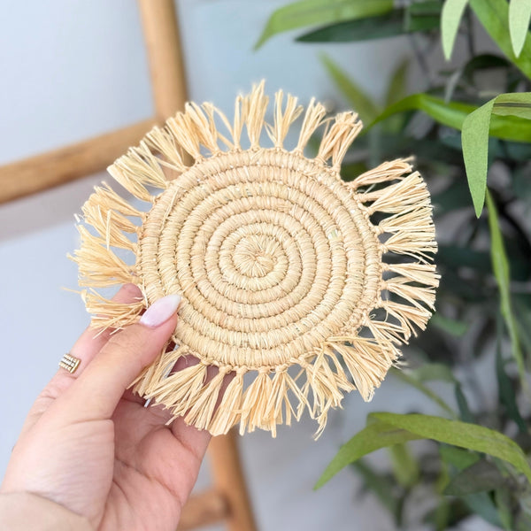 Sous tasse en raphia Tafoukt