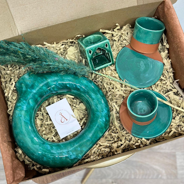 Coffret cadeau XL artisanal Tafoukt Turquoise