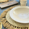 Assiette creuse Tizwelt crème 26cm