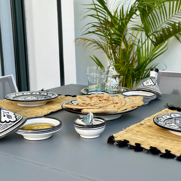 Set de table à pompon (2 pièces)