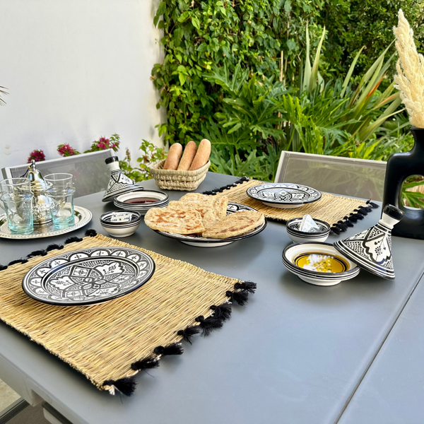 Set de table à pompon (2 pièces)