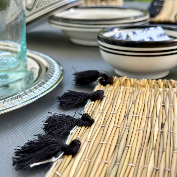 Set de table à pompon (2 pièces)