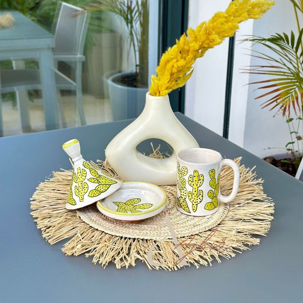 Petit tagine Taknarit jaune - Ajbir