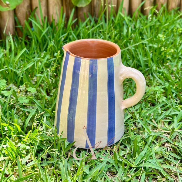 Carafe rayée bleu - Ajbir