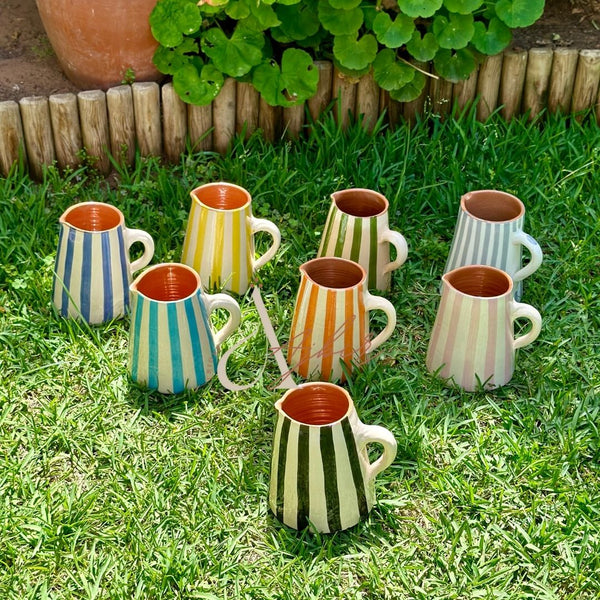 Carafe rayée bleu - Ajbir