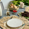 Assiette Tizwelt blanche - Ajbir