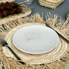 Assiette Tizwelt blanche - Ajbir