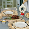 Assiette Tizwelt blanche - Ajbir