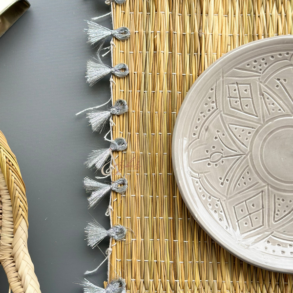 Assiette Tizwelt grise - Ajbir