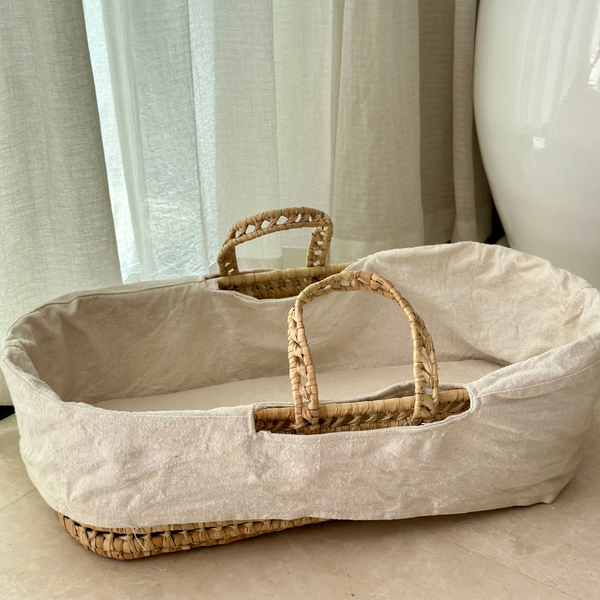 Couffin à poupée en feuille de palmier - Ajbir