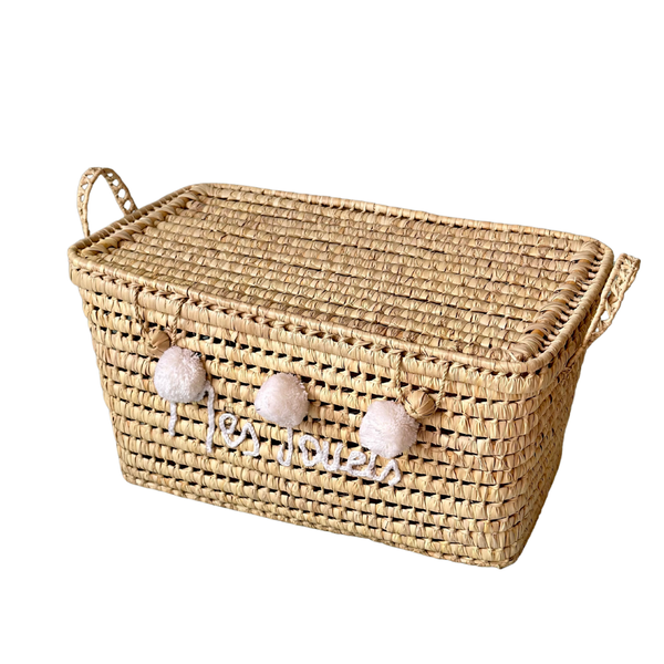 Malle en osier Mes jouets 33cm/60cm/27cm - Ajbir