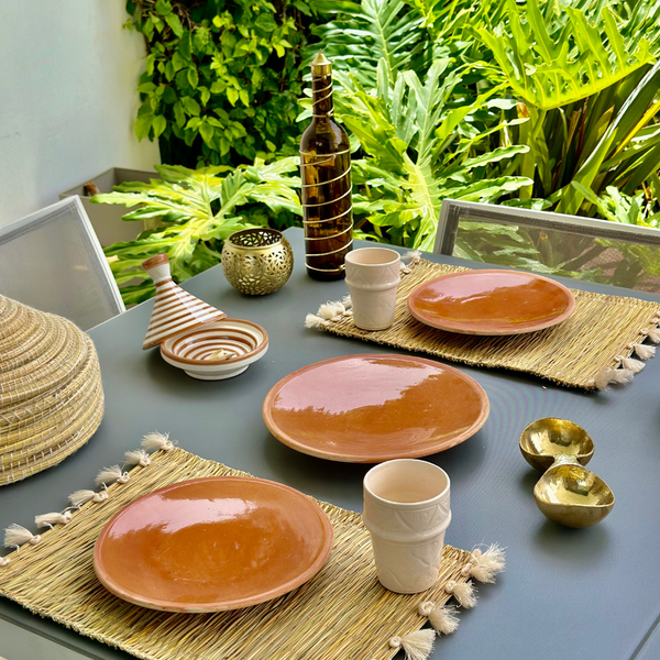 Set de table à pompon (2pièces) - Ajbir