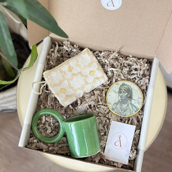 Coffret cadeau artisanal Thuda vert