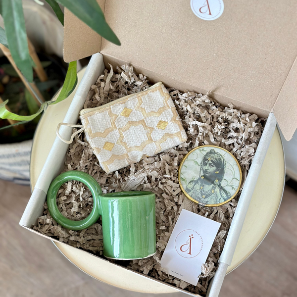Coffret cadeau artisanal Thuda vert