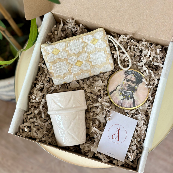 Coffret cadeau artisanal Ilma beige