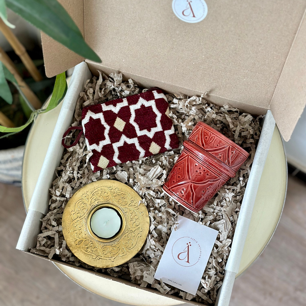 Coffret cadeau artisanal mini Tizwelt bordeau