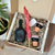 Coffret cadeau artisanal noir et rose