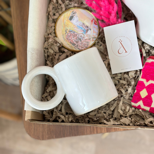 Coffret cadeau artisanal Tayyugt blanc et rose