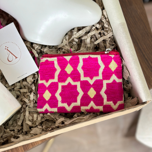 Coffret cadeau artisanal Tayyugt blanc et rose
