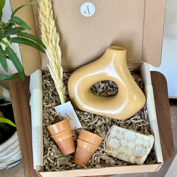 Coffret cadeau artisanal Medina beige