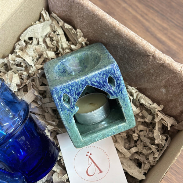 Coffret cadeau artisanal mini thé bleu