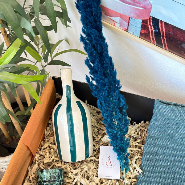 Coffret cadeau artisanal XL bleu pétrole